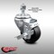 Service Caster 3 Inch SS Soft Rubber Wheel Swivel 1/2 Inch Threaded Stem Caster with Brake SCC SCC-SSTS20S314-SRS-TLB-121315 - alternate 1